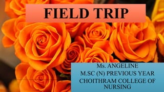Ms. ANGELINE
M.SC (N) PREVIOUS YEAR
CHOITHRAM COLLEGE OF
NURSING
 