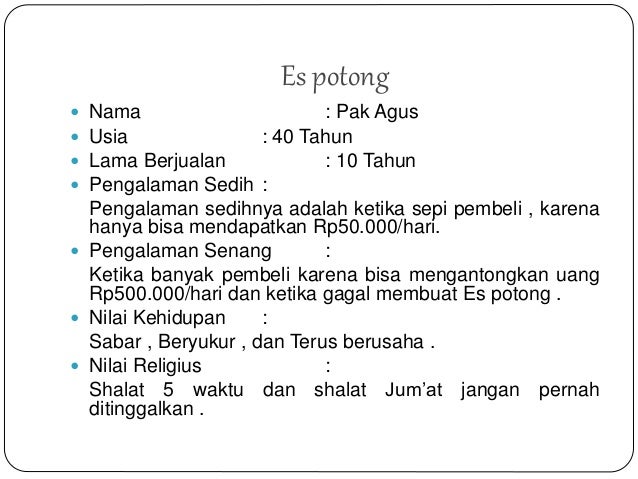 Wawancara Pedagang Kamp Betawi