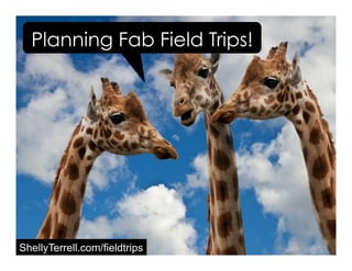ShellyTerrell.com/fieldtrips
Planning Fab Field Trips!
 