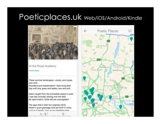 Poeticplaces.uk Web/iOS/Android/Kindle
 