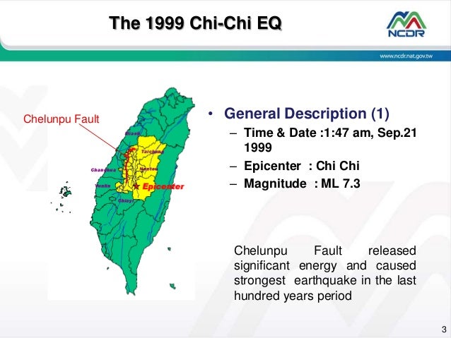 Recovery issues in Taiwan: Chi Chi Earthquake and Morokot ...