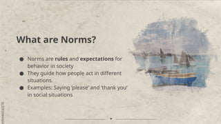High school sociology class fieldwork norms | PPTX