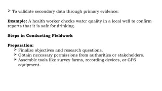 Comprehensive Guide to Fieldwork and Data Collection Methods in ...