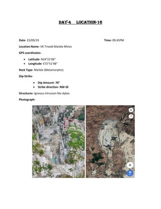 Geological Fieldwork File