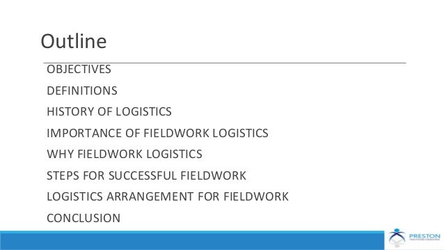 Fieldwork Logistics For Data Collection