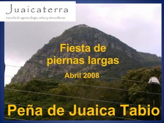 Peña de Juaica Tabio Fiesta de piernas largas Abril 2008  