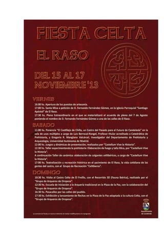 Fiesta celta en Candeleda,Gredos sur : 15-16 de noviembre