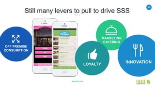 40
www.frgi.com
Still many levers to pull to drive SSS
53%
OFF PREMISE
CONSUMPTION
MARKETING
CATERING
INNOVATIONLOYALTY
 