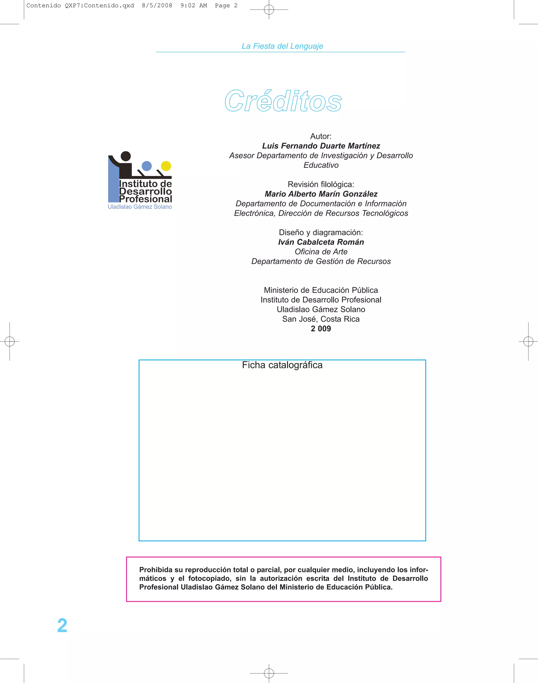 Fiesta lenguaje | PDF