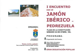 I Encuentro Jamón Iberico en Pedrezuela