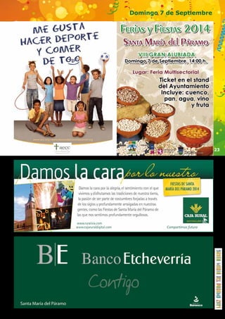 23 
Domingo 7 de Septiembre 
 