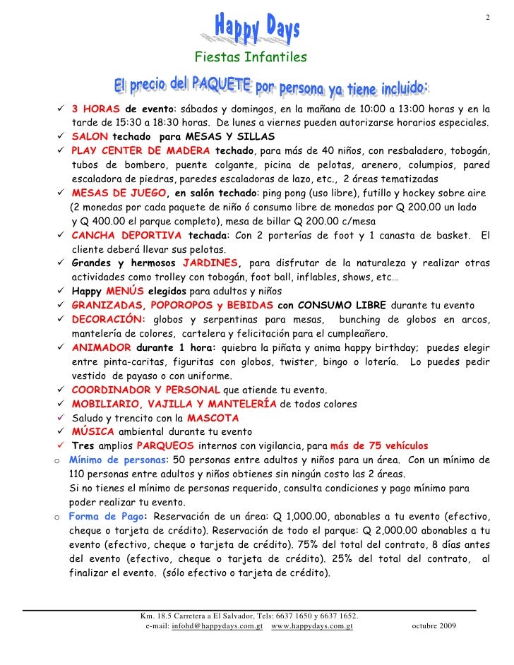 Fiestas Infantiles