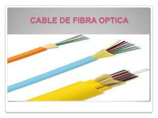 CABLE DE FIBRA OPTICA