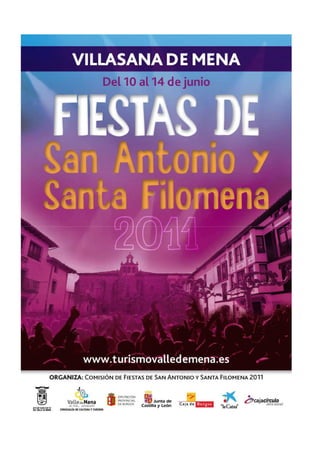 Fiestas San Antonio y Santa Filomena. Programa