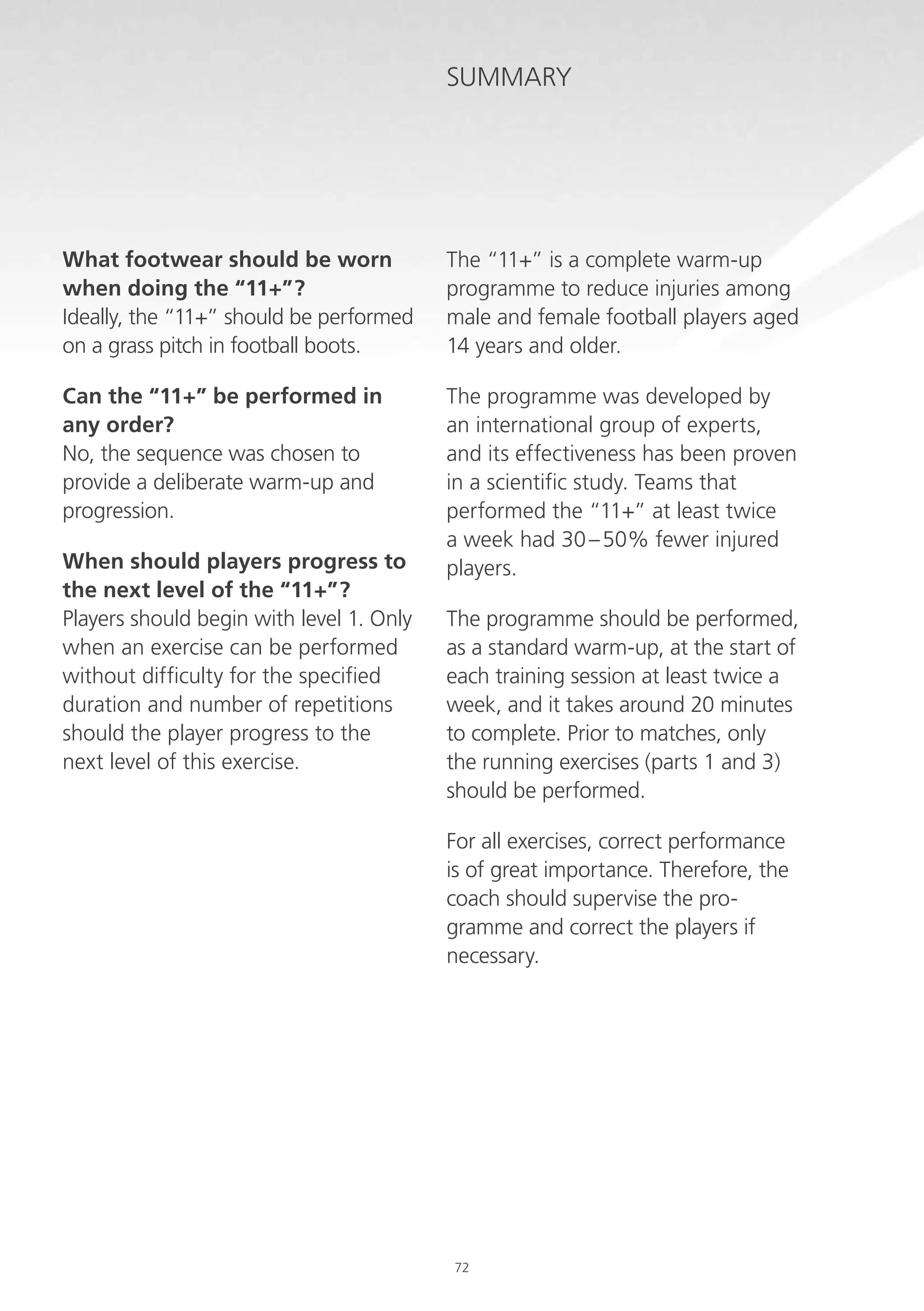 Fifa 11+: Warm-Up to Prevent Injuries | PDF
