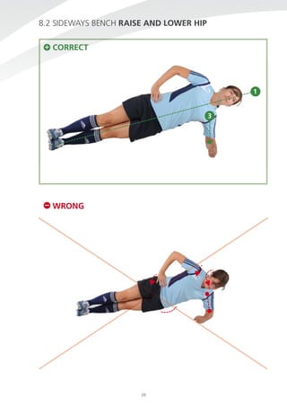 8.2 sidewAYs Bench rAise AND LOWer hiP
cOrrecT

1
3

WrONG

39

 