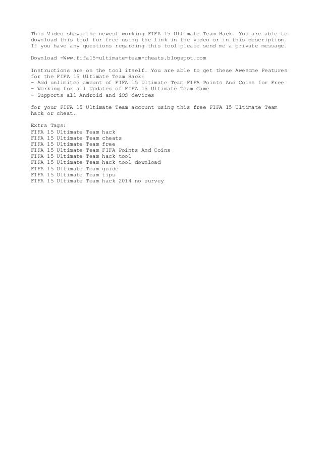 fifa 15 coin hack ios fifa 15 coin hack ios