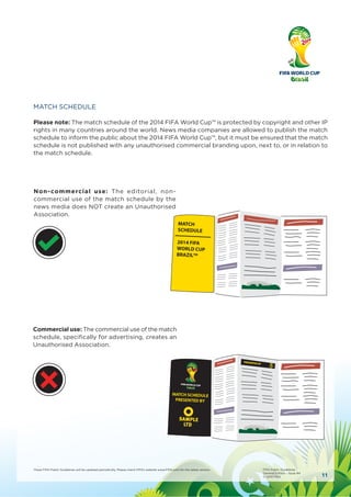 Fifa 2014 trademark guidelines