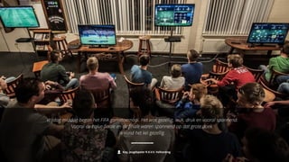 Vrijdag middag begon het FIFA gametoernooi. Het was gezellig, leuk, druk en vooral spannend. 
Vooral de halve-finale en de finale waren spannend op dat grote doek. 
Ik vond het kei gezellig. 
Kay, jeugdspeler R.K.V.V. Volharding 
 