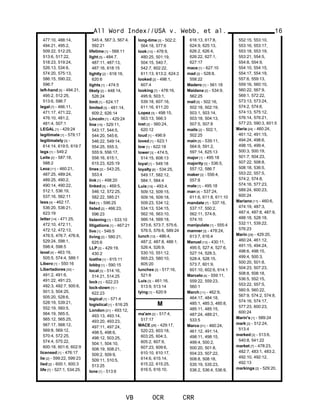 477:10, 488:14,
494:21, 495:2,
509:22, 512:25,
513:6, 517:22,
518:23, 519:24,
526:13, 534:6,
574:20, 575:13,
586:15, 590:22,
596:7
left-hand [5] - 494:21,
495:2, 512:25,
513:6, 596:7
legal [7] - 466:11,
471:17, 471:22,
476:10, 481:2,
481:4, 507:1
LEGAL [1] - 429:24
legitimate [1] - 579:17
legitimately [3] -
614:14, 619:5, 619:7
legs [1] - 549:2
Leite [2] - 587:18,
588:2
Leoz [11] - 460:21,
487:25, 489:24,
489:25, 490:2,
490:14, 490:22,
512:1, 536:19,
537:16, 562:11
less [4] - 462:17,
536:20, 536:21,
623:19
letter [14] - 471:25,
472:10, 472:11,
472:12, 472:13,
476:5, 476:7, 476:8,
529:24, 598:1,
598:4, 598:5
level [4] - 463:19,
505:5, 574:4, 589:1
Libero [1] - 550:16
Libertadores [30] -
491:2, 491:6,
491:22, 491:23,
492:3, 492:7, 500:6,
501:3, 504:25,
505:20, 528:6,
528:19, 539:21,
552:19, 560:5,
564:19, 565:5,
565:12, 565:25,
567:17, 568:12,
569:8, 569:12,
570:4, 572:25,
574:4, 575:22,
600:18, 601:6, 602:9
licensed [1] - 476:17
lie [2] - 599:22, 599:23
lied [2] - 600:1, 600:3
life [7] - 527:1, 534:25,
545:4, 567:3, 567:4,
592:21
lifetime [1] - 568:11
light [5] - 484:7,
487:11, 487:13,
487:16, 618:15
lightly [2] - 618:16,
620:6
lights [1] - 474:5
likely [2] - 448:14,
526:24
limit [1] - 624:17
limited [3] - 481:14,
609:2, 626:14
Lincoln [1] - 429:24
line [15] - 529:11,
543:17, 544:5,
544:20, 545:6,
546:22, 549:14,
554:25, 555:3,
555:9, 556:17,
558:16, 615:1,
615:23, 625:19
lines [2] - 543:25,
553:4
link [1] - 498:20
linked [5] - 469:5,
546:12, 572:25,
582:22, 585:21
list [1] - 596:25
listed [2] - 466:23,
596:23
listening [1] - 533:10
litigations [1] - 467:21
live [1] - 546:5
living [2] - 580:21,
625:6
LLP [2] - 429:19,
430:2
loathe [1] - 615:11
lobby [1] - 590:15
local [3] - 514:16,
514:21, 514:25
lock [1] - 622:23
lock-down [1] -
622:23
logical [1] - 571:4
logistical [1] - 616:25
London [21] - 493:12,
493:13, 493:14,
493:20, 493:23,
497:11, 497:24,
498:5, 498:6,
498:12, 503:25,
504:1, 504:10,
508:19, 508:21,
509:2, 509:9,
509:11, 510:5,
513:25
lone [1] - 513:6
long-time [3] - 502:2,
564:18, 577:6
look [10] - 478:9,
480:25, 501:19,
504:15, 540:7,
542:7, 602:22,
611:13, 613:2, 624:2
looked [2] - 498:1,
607:4
looking [7] - 478:16,
495:9, 503:1,
539:18, 607:16,
611:16, 611:20
Lopez [3] - 498:15,
563:13, 566:3
lost [2] - 560:24,
620:12
loud [1] - 496:9
loved [1] - 623:1
low [1] - 622:18
lower [3] - 474:5,
514:15, 608:13
loyal [1] - 549:18
loyalty [6] - 534:25,
549:17, 582:12,
584:1, 584:4
Luis [19] - 493:4,
509:12, 509:15,
509:16, 509:18,
509:23, 534:12,
534:13, 534:15,
562:16, 563:10,
566:14, 569:18,
573:6, 573:7, 575:6,
576:5, 576:6, 589:24
lunch [12] - 486:4,
487:2, 487:8, 488:1,
526:4, 526:9,
530:10, 551:12,
565:23, 580:10,
605:20
lunches [2] - 517:16,
521:6
Luís [3] - 461:16,
513:9, 513:14
lying [1] - 620:9
M
ma'am [2] - 517:4,
517:17
MACE [26] - 429:17,
520:23, 603:18,
603:25, 604:3,
605:2, 607:9,
607:23, 609:6,
610:10, 610:17,
614:6, 615:14,
615:22, 615:25,
616:5, 616:10,
616:13, 617:8,
624:9, 625:13,
626:2, 626:4,
626:22, 627:1,
627:17
mace [1] - 627:10
mad [2] - 528:8,
558:22
Madero [1] - 561:18
Maidana [2] - 534:9,
562:25
mail [9] - 502:16,
502:18, 502:19,
503:1, 503:14,
503:18, 504:13,
507:5, 507:8
mails [2] - 502:1,
502:25
main [5] - 539:11,
564:9, 591:2,
597:14, 625:13
major [1] - 495:18
majority [3] - 536:5,
557:12, 586:7
maker [2] - 556:4,
557:8
male [1] - 495:18
man [4] - 537:24,
611:6, 611:8, 611:10
mandate [7] - 537:16,
537:17, 550:2,
562:11, 574:8,
574:10
manipulate [1] - 555:4
manner [3] - 478:24,
613:7, 616:4
Manuel [13] - 430:11,
495:5, 527:4, 527:6,
527:14, 528:3,
528:4, 528:15,
573:7, 601:9,
601:10, 602:6, 614:1
Marcelo [4] - 559:11,
559:22, 559:23,
560:1
March [11] - 462:9,
464:17, 484:18,
485:1, 485:3, 485:8,
485:11, 485:15,
487:24, 489:21,
533:5
Marco [51] - 460:24,
461:12, 491:14,
498:11, 498:15,
499:4, 500:2,
500:20, 501:8,
504:23, 507:22,
508:8, 508:18,
535:19, 535:23,
536:2, 536:4, 536:9,
All Word Index//USA v. Webb, et al.
VB OCR CRR
16
552:15, 553:10,
553:16, 553:17,
553:18, 553:19,
553:21, 554:5,
554:8, 554:9,
554:10, 554:15,
554:17, 554:19,
557:6, 559:13,
559:16, 560:10,
560:22, 567:9,
569:1, 572:22,
573:13, 573:24,
574:2, 574:6,
574:13, 575:12,
576:14, 576:21,
577:23, 590:3, 601:5
Maria [24] - 460:24,
461:12, 491:15,
494:24, 498:6,
498:15, 499:4,
500:3, 500:19,
501:7, 504:23,
507:22, 508:8,
508:18, 536:5,
553:22, 557:5,
574:2, 574:8,
574:16, 577:23,
589:24, 600:23,
600:24
Mariano [11] - 460:6,
474:19, 487:3,
487:4, 487:8, 487:9,
488:18, 528:18,
532:11, 539:22,
576:23
Marin [29] - 429:20,
460:24, 461:12,
491:15, 494:24,
498:6, 498:15,
499:4, 500:3,
500:20, 501:8,
504:23, 507:23,
508:8, 508:18,
536:5, 552:15,
553:22, 557:5,
560:9, 560:22,
567:9, 574:2, 574:8,
574:16, 574:17,
577:23, 600:23,
600:24
Marin's [1] - 589:24
mark [2] - 512:24,
513:4
marked [3] - 513:6,
540:8, 541:22
market [7] - 478:23,
482:7, 483:1, 483:2,
492:10, 492:12,
492:13
markings [2] - 529:20,
 