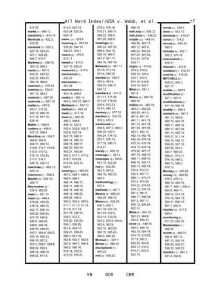 547:20
marks [1] - 494:12
marshal's [1] - 610:18
Marshals [2] - 622:3,
623:22
marshals [7] - 520:3,
520:19, 520:24,
521:1, 605:25,
606:7, 615:7
Martinez [3] - 498:16,
563:13, 566:3
match [7] - 497:4,
542:21, 542:22,
542:23, 543:23,
564:19, 585:6
matched [1] - 575:15
matches [3] - 554:3,
581:13, 583:3
material [1] - 627:20
materials [1] - 627:18
matter [8] - 476:9,
493:7, 517:20,
540:13, 606:18,
611:12, 611:18,
626:14
Matter [1] - 628:6
matters [3] - 458:9,
547:12, 556:4
Mauritius [16] - 504:7,
504:8, 504:9,
504:11, 504:12,
510:6, 510:7, 510:8,
510:9, 510:12,
510:13, 510:23,
511:7, 514:1,
526:10, 526:13
maximize [2] - 463:13,
624:13
maximum [1] - 599:3
Mayfair [3] - 509:10,
509:11
Mayweather [2] -
534:9, 562:25
meal [1] - 551:14
mean [38] - 449:4,
474:24, 474:25,
476:14, 482:15,
482:17, 506:14,
506:23, 506:25,
521:10, 544:9,
546:8, 546:25,
548:6, 548:18,
549:15, 549:24,
550:7, 554:8, 555:2,
555:14, 555:23,
556:10, 557:2,
557:3, 558:7, 558:8,
569:24, 593:2,
598:16, 598:18,
598:22, 611:8,
614:3, 623:13,
623:24, 625:24,
626:13
mean.. [1] - 623:6
meaning [5] - 463:24,
529:20, 544:10,
550:21, 574:1
means [2] - 472:5,
612:11
meant [3] - 473:3,
537:10, 620:21
measures [1] - 617:4
mechanical [1] -
430:23
mechanism [1] -
491:25
mechanisms [2] -
463:19, 464:6
media [4] - 463:14,
464:3, 533:12, 584:7
Mediapro [1] - 533:12
medium [1] - 463:16
meek [1] - 611:10
meet [28] - 485:25,
486:2, 498:8,
498:10, 532:2,
532:4, 532:6, 532:7,
532:8, 532:14,
563:15, 588:11,
588:12, 588:13,
588:15, 588:17,
588:20, 593:19,
593:21, 593:24,
594:3, 617:1, 617:2,
618:1, 619:24,
619:25, 623:13,
626:4
meeting [61] - 485:20,
487:2, 488:1, 488:4,
488:5, 488:7,
488:14, 488:17,
498:11, 498:13,
498:14, 498:18,
498:19, 498:22,
498:25, 499:3,
500:2, 500:4, 505:2,
511:1, 511:3, 511:6,
511:9, 511:13,
521:16, 526:14,
528:2, 533:2,
535:20, 535:23,
536:1, 536:25,
551:9, 554:17,
559:21, 559:23,
560:3, 561:16,
562:6, 562:7, 562:9,
563:9, 564:7, 564:9,
566:5, 566:16,
572:18, 572:21,
573:23, 575:21,
576:3, 576:18,
576:21, 580:11,
588:22, 589:3,
597:20, 626:5
meetings [10] -
485:22, 487:25,
488:4, 504:10,
526:10, 566:7,
567:2, 581:17,
584:16, 597:19
Meiszner [5] - 461:17,
513:9, 513:14,
575:6, 589:25
member [6] - 490:7,
493:5, 493:6,
526:23, 546:11,
546:12
members [9] - 511:2,
511:11, 511:25,
513:24, 519:24,
534:4, 553:23,
573:4, 590:13
memory [1] - 577:12
mention [3] - 535:10,
576:3, 576:5
mentioned [12] -
458:8, 467:3, 469:2,
500:24, 543:1,
564:24, 574:12,
576:7, 576:13,
577:18, 586:11,
618:21
merely [1] - 605:12
message [1] - 547:4
messages [3] - 540:6,
543:10, 622:25
met [6] - 532:25,
552:3, 563:2,
588:18, 590:23,
594:5
methodology [1] -
507:4
methods [1] - 491:1
Mexico [3] - 488:24,
488:25, 489:15
Miami [20] - 429:25,
430:3, 430:7,
531:18, 531:19,
531:23, 532:3,
532:14, 533:23,
534:2, 534:5, 534:6,
563:8, 563:9,
563:16, 563:23,
565:15, 565:23,
566:5, 586:20
Michael [1] - 627:1
Michel [1] - 586:13
microphone [1] -
449:23
mid [3] - 538:22,
566:10
mid-July [1] - 538:22
mid-June [1] - 538:22
middle [12] - 448:14,
459:25, 463:17,
482:12, 487:4,
494:22, 495:22,
507:24, 507:25,
512:24, 527:6,
529:11
might [13] - 474:6,
518:2, 518:8,
539:19, 545:4,
570:7, 610:5,
614:18, 616:8,
619:19, 624:1
Milan [2] - 591:7,
591:8
Milano [2] - 590:19,
593:16
million [55] - 460:19,
460:21, 460:23,
460:25, 461:3,
461:6, 461:10,
461:11, 461:13,
461:14, 461:18,
461:20, 461:25,
462:1, 462:12,
462:14, 462:16,
462:18, 475:18,
475:24, 479:14,
479:15, 479:19,
479:20, 487:17,
487:19, 488:10,
488:11, 489:10,
489:16, 500:11,
500:13, 500:19,
514:8, 514:21,
532:9, 567:17,
568:11, 573:17,
574:4, 574:20,
574:22, 574:25,
576:12, 576:15,
581:4, 581:5,
596:17, 596:24,
597:3, 597:11,
600:12, 600:24,
602:12
Milos [5] - 563:16,
563:23, 564:8,
564:9, 565:23
mind [16] - 448:16,
449:5, 449:10,
463:18, 504:18,
515:13, 515:25,
517:8, 545:2,
602:20, 603:8,
603:13, 610:4,
614:21, 622:5,
622:19
All Word Index//USA v. Webb, et al.
VB OCR CRR
17
minds [1] - 538:4
mine [1] - 553:13
minimize [1] - 619:21
minor [1] - 514:2
minute [2] - 542:24,
593:5
minutes [4] - 552:1,
552:2, 570:18
misconduct [1] -
616:21
missed [1] - 472:8
mistaken [1] - 612:14
mistrial [1] - 612:23
MITCHELL [3] -
429:22, 504:3,
507:17
mobile [1] - 540:6
modification [2] -
527:1, 527:5
modifications [2] -
511:16, 585:16
modify [1] - 566:4
moment [28] - 461:7,
461:13, 462:8,
462:10, 464:16,
469:11, 469:14,
484:17, 487:24,
491:14, 502:14,
505:21, 511:14,
534:16, 536:12,
536:23, 537:10,
542:20, 544:7,
553:1, 560:20,
568:21, 574:11,
576:18, 586:3,
586:13, 596:2,
616:13
Monday [1] - 550:25
money [18] - 464:22,
476:2, 476:12,
489:18, 489:19,
491:7, 492:1, 506:4,
554:6, 569:11,
569:14, 574:18,
575:16, 583:13,
594:21, 600:14,
601:1, 602:5
monitor [2] - 617:5,
625:4
monitoring [2] -
617:25, 626:25
Montevideo [1] -
466:20
month [9] - 466:21,
493:9, 497:12,
497:13, 505:16,
536:20, 536:21,
538:20, 538:23
months [11] - 491:3,
501:4, 550:8,
 