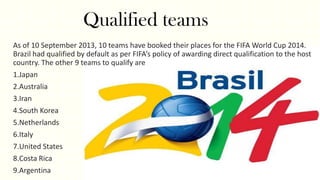 Qualified teams

 