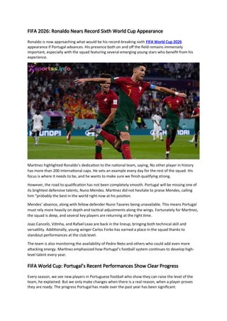 Benefit Fif FIFA World Cup 2026 Portugal Just Two Points Away.docx