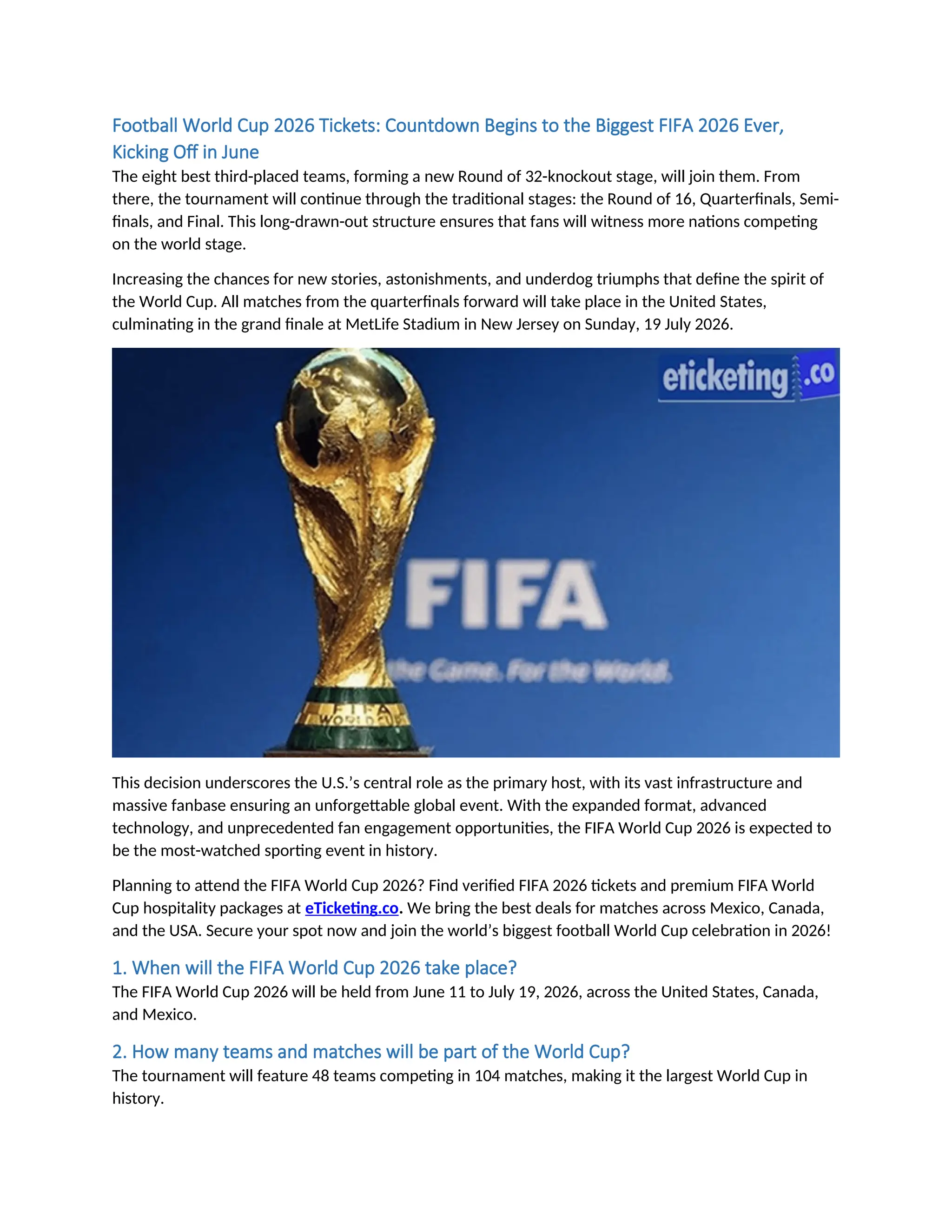 FIFA World Cup Quarter Final Uniting the Continent through the Lovely ...