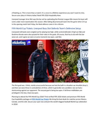 FIFA World Cup Tickets World Cup Draw Date and Venue Officially