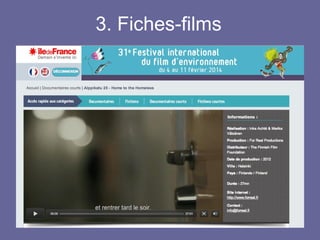 3. Fiches-films
 