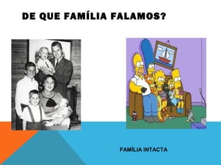 DE QUE FAMÍLIA FALAMOS?
FAMÍLIA INTACTA
 