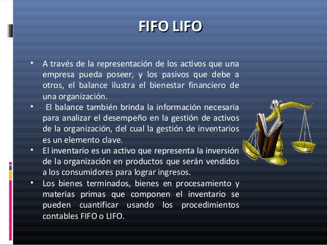 Fifo lifo