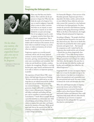 Conversations About Forgiveness Facilitator Guide | PDF