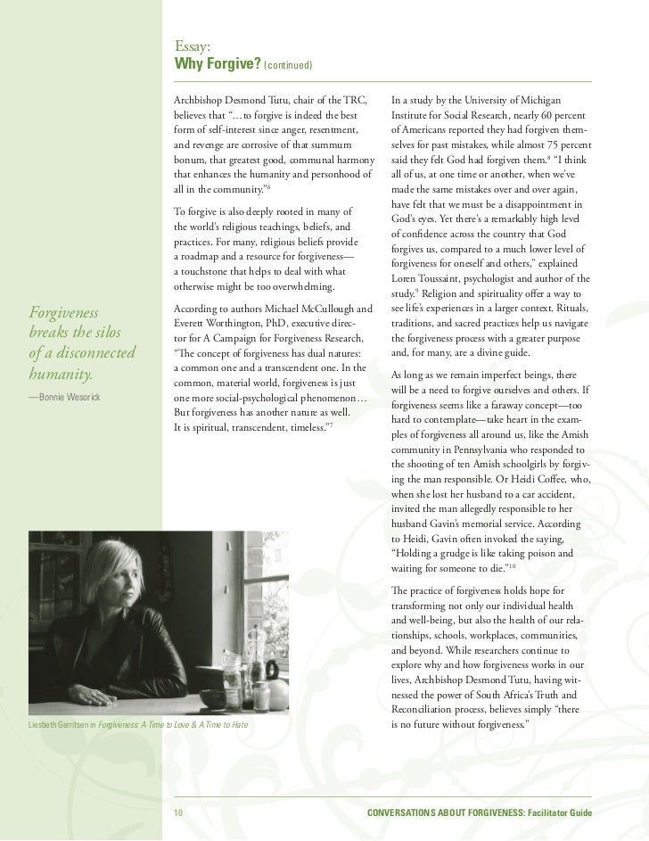 forgiveness essay