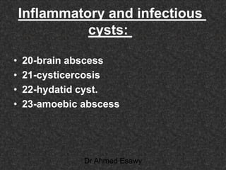 Fifteen (50) intracranial cystic lesion Dr Ahmed Esawy CT MRI main  Slide 6