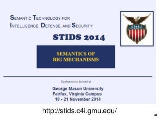 44
http://stids.c4i.gmu.edu/
 