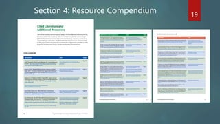 19
Section 4: Resource Compendium
 