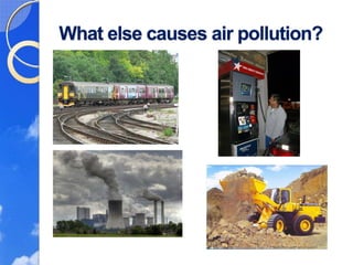 What else causes air pollution?
 
