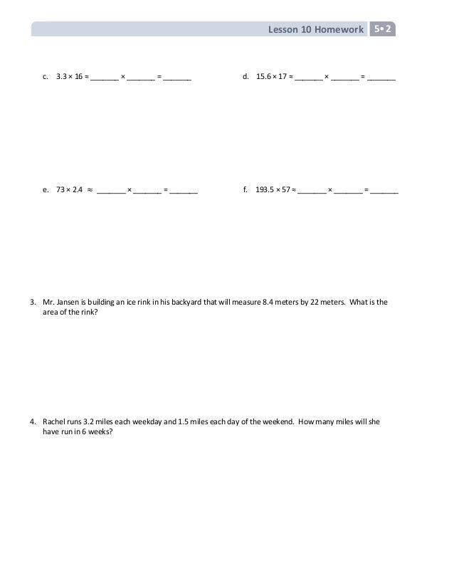 grade 5 module 5 lesson 16 homework