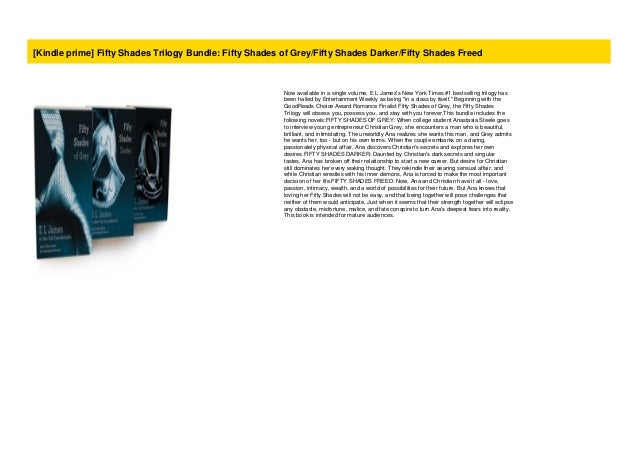 Kindle Prime Fifty Shades Trilogy Bundle Fifty Shades Of Grey Fift