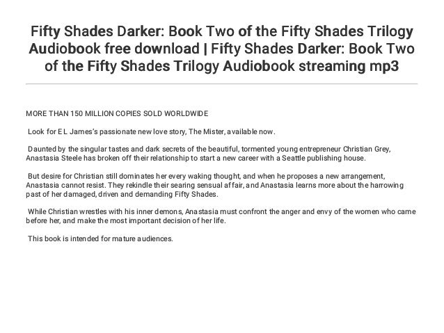 Fifty Shades Darker Book Two Of The Fifty Shades Trilogy Audiobook F Fifty Shades Darker Book Two Of The Fifty Shades Trilogy Audiobook F