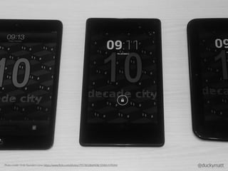 Photo credit: Orde Saunders Liew: https://www.ﬂickr.com/photos/79578508@N08/10081419044/ @duckymatt
 