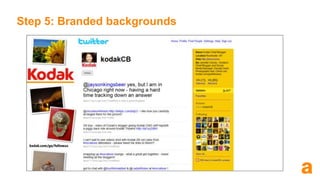 Find - what people are talking about and who those people are Understand – the person and their followers and how valid a prospect they are Create – a reason for being there and establish contact – add value Step 2 – On what and with whom should we engage? F U C 