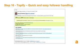 Step 10 - Twazzup – find influencers 