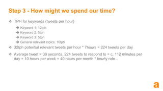 Step 2 – On what and with whom should we engage? Find - what people are talking about and who those people are F 