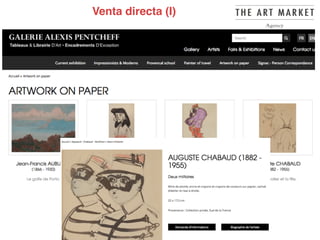 the-death-of-the-artist-and-the-birth-
of-the-creative-entrepreneur
Venta directa (I)
 