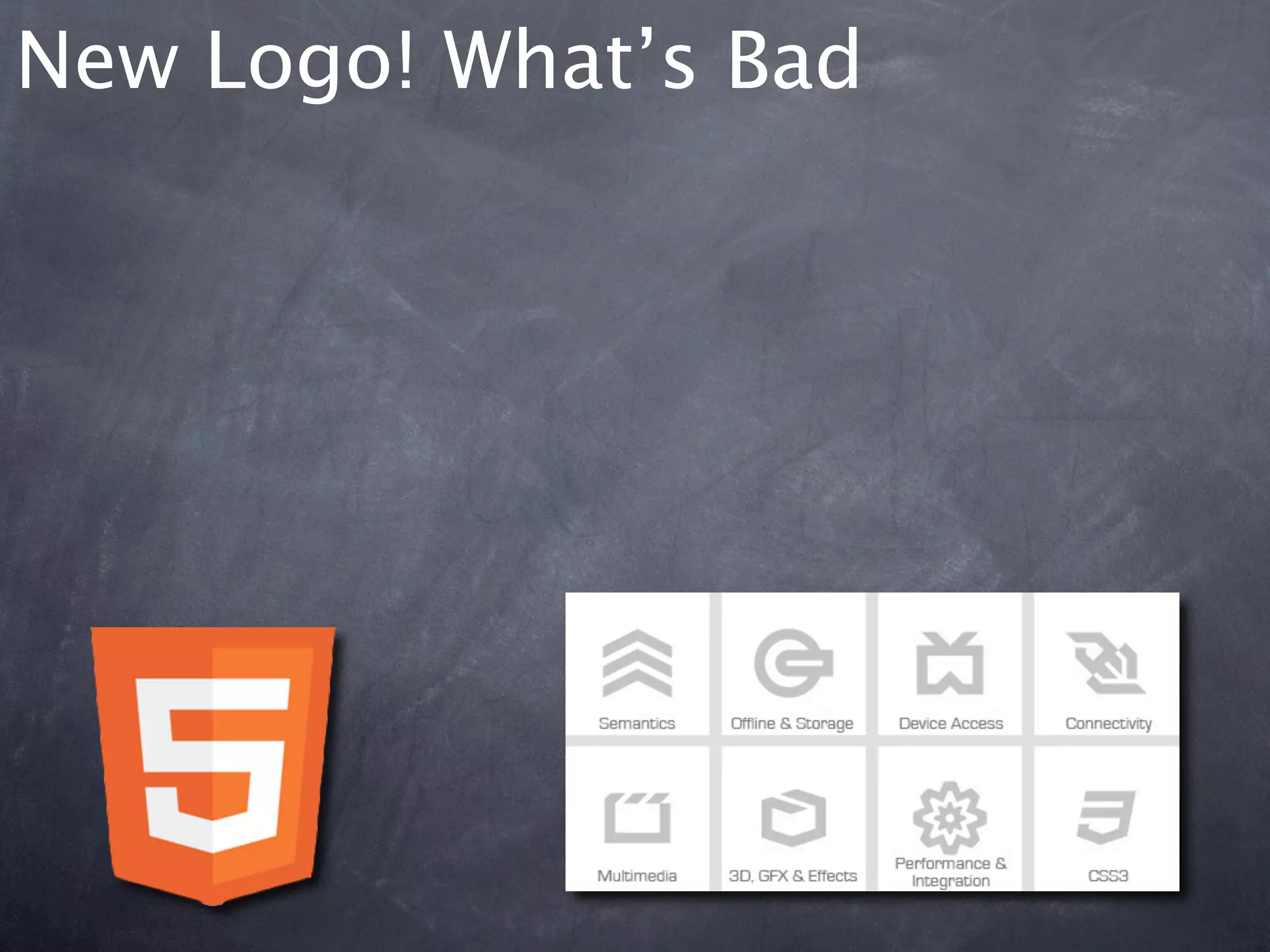 New Logo! What’s Bad
 