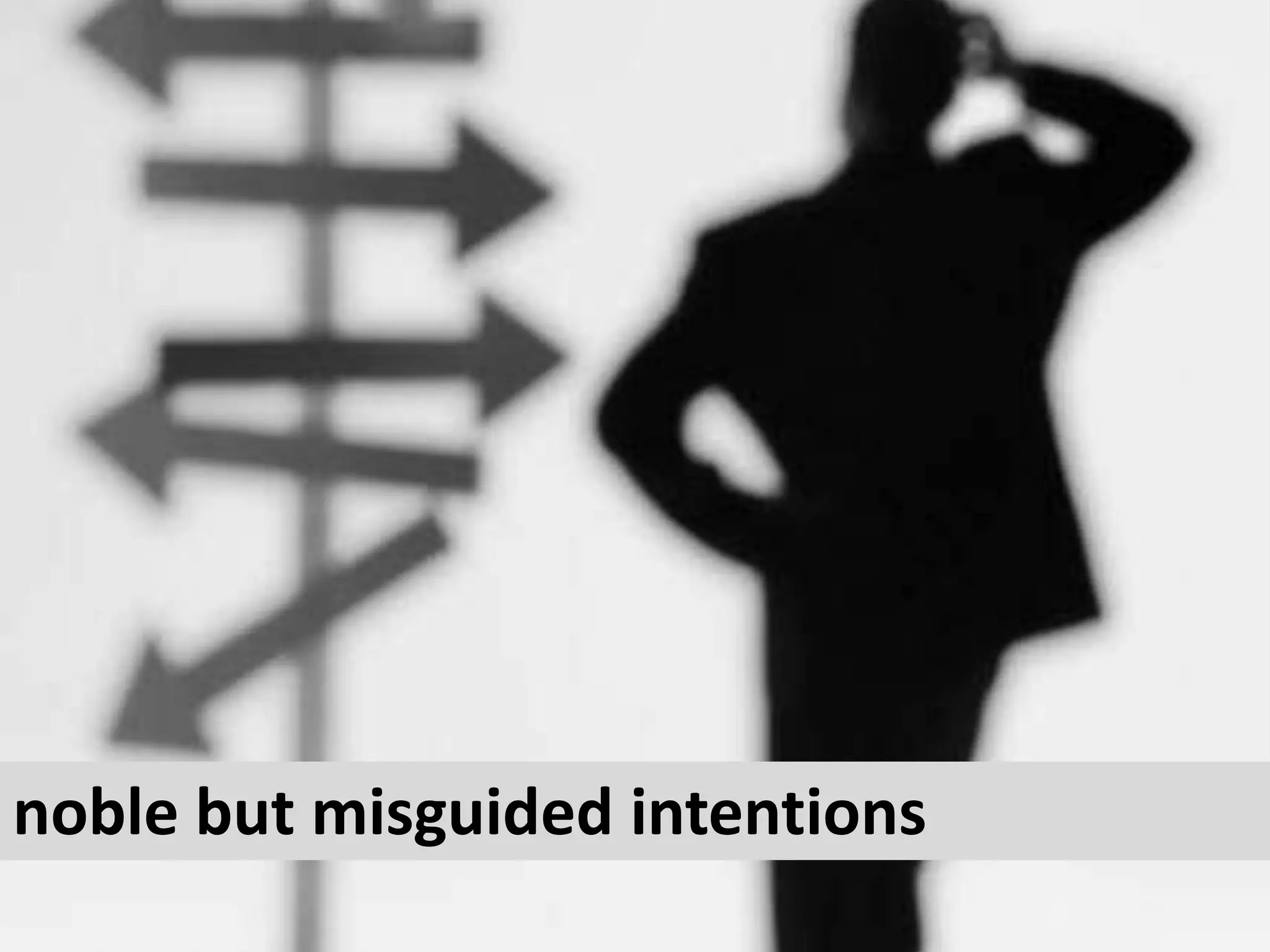 noble but misguided intentions 