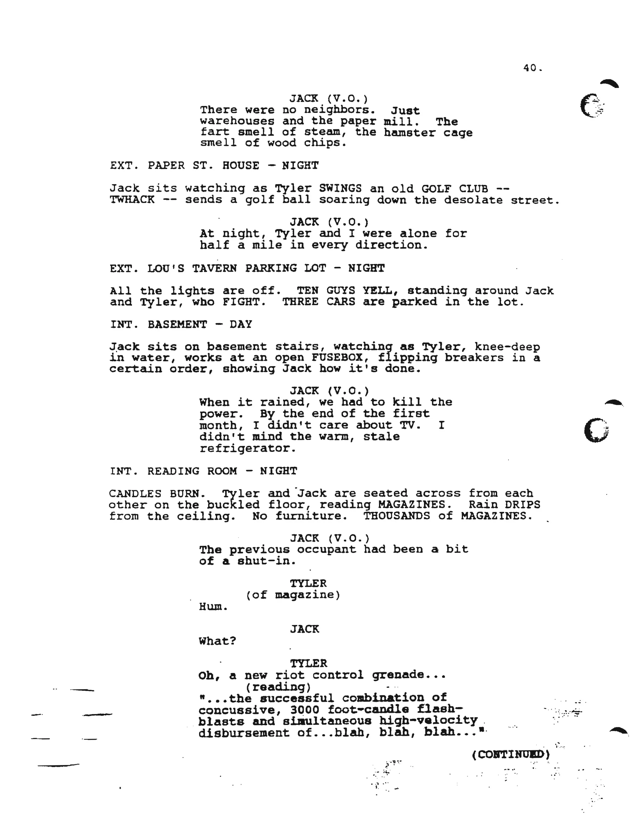 Fightclub script