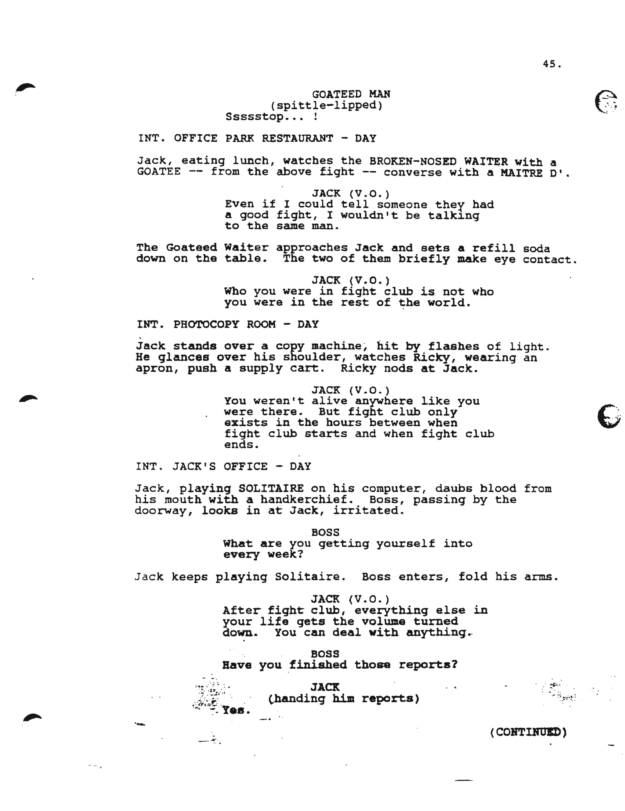 Fightclub script